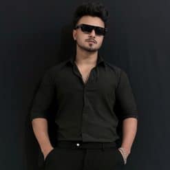 Premium China Stitch Shirt (Black)