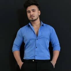 Premium China Stitch Shirt (Sky)