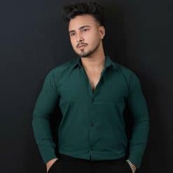 Premium China Stitch Shirt (Deep Green)