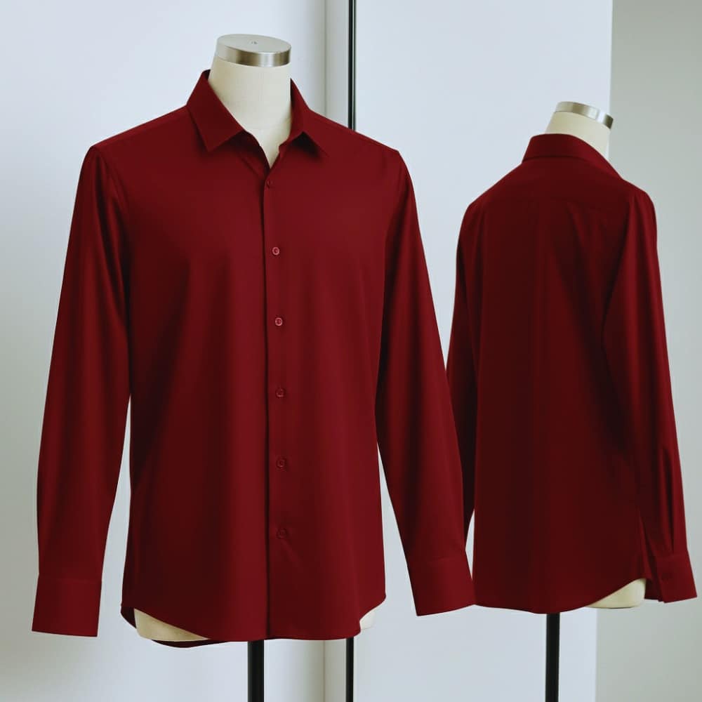 Premium China Stitch Shirt (Marron)