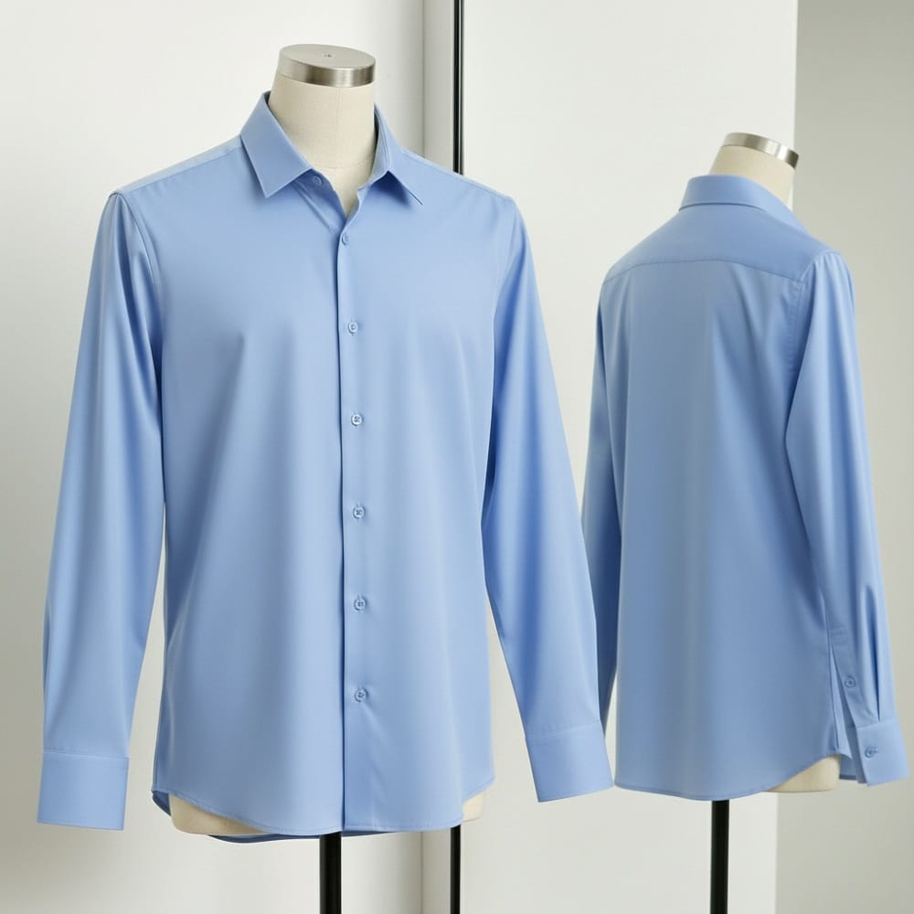 Premium China Stitch Shirt (Sky)