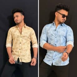 প্রিমিয়াম কটন প্রিন্টেড স্টাইলিশ শার্ট কোড:403