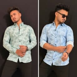 প্রিমিয়াম কটন প্রিন্টেড স্টাইলিশ শার্ট কোড:402