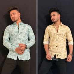 প্রিমিয়াম কটন প্রিন্টেড স্টাইলিশ শার্ট কোড 401