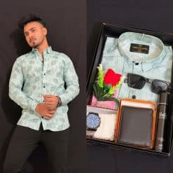 স্টাইলিশ প্রিন্টেড শার্ট কম্বো কোড : 303