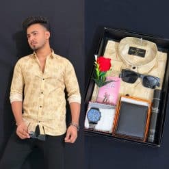 স্টাইলিশ প্রিন্টেড শার্ট কম্বো কোড : 305