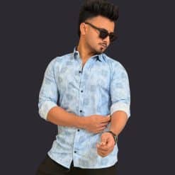 প্রিমিয়াম কটন প্রিন্টেড স্টাইলিশ শার্ট কোড:406