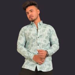 প্রিমিয়াম কটন প্রিন্টেড স্টাইলিশ শার্ট কোড:405