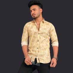 প্রিমিয়াম কটন প্রিন্টেড স্টাইলিশ শার্ট কোড:407